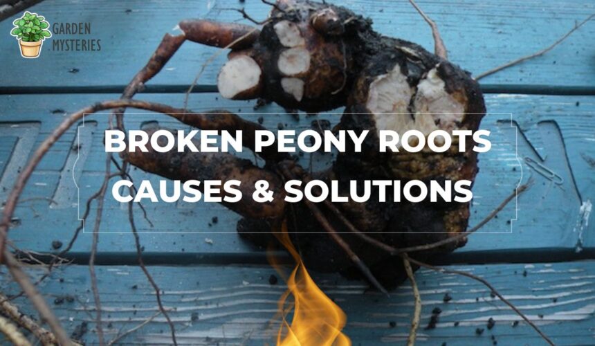 Broken Peony Roots
