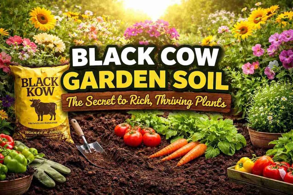 Black cow garden soil
