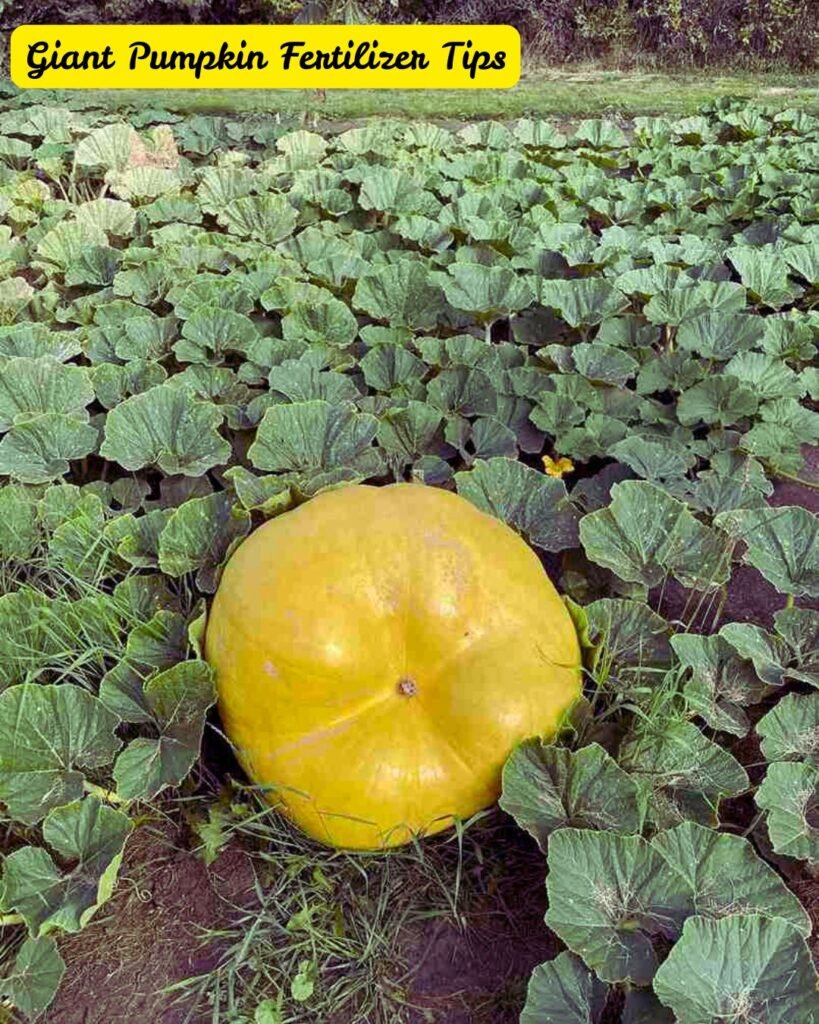 Fertilize for Huge Pumpkins
