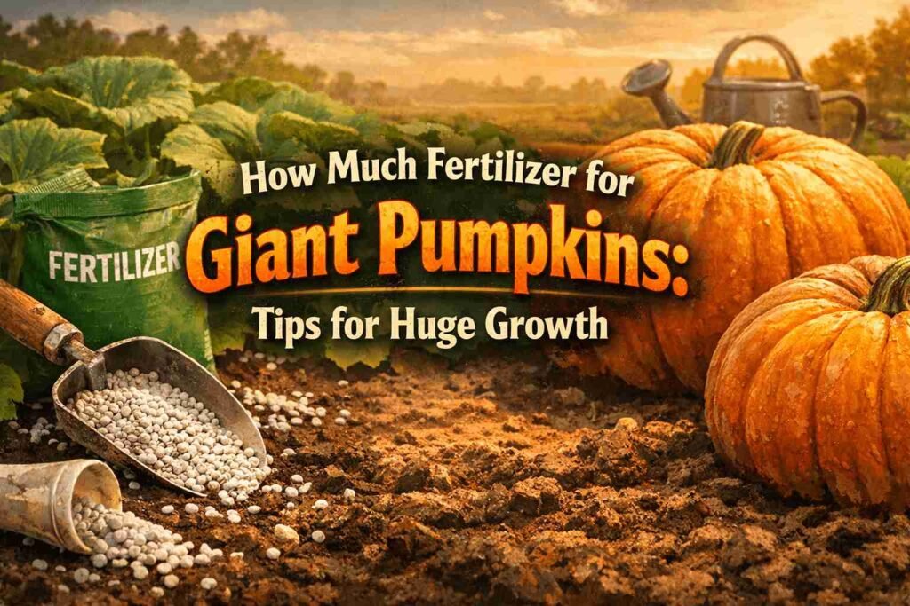 how much fertilizer for giant pumpkins