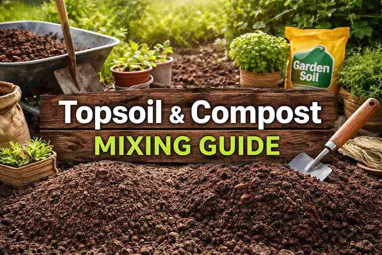 How to Mix Topsoil with Compost