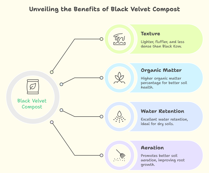 Black Kow vs Black Velvet: NPK, pH, Texture
