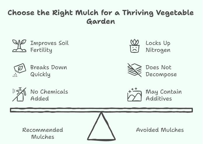 Natural Organic Mulch for Vegetable Gardens