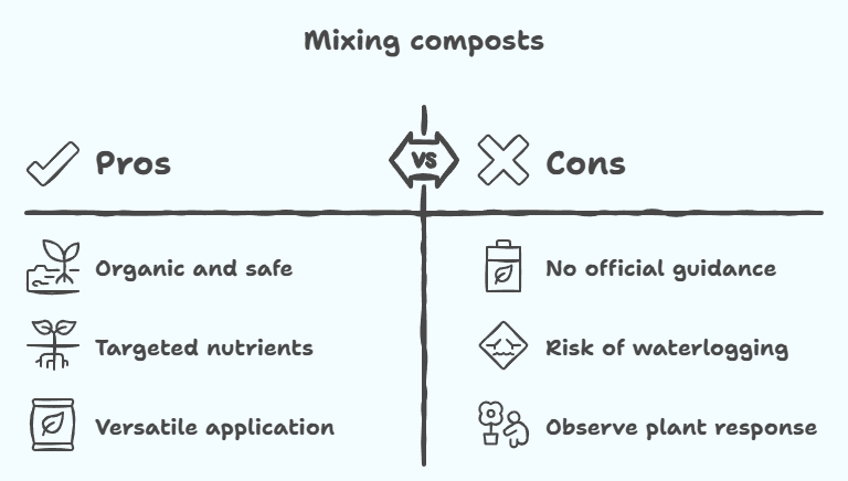 can you mix both compost brands together