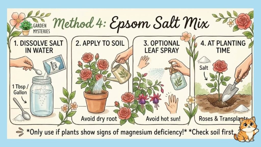 Epsom Salt Mix for a Flower fertilizer homemade