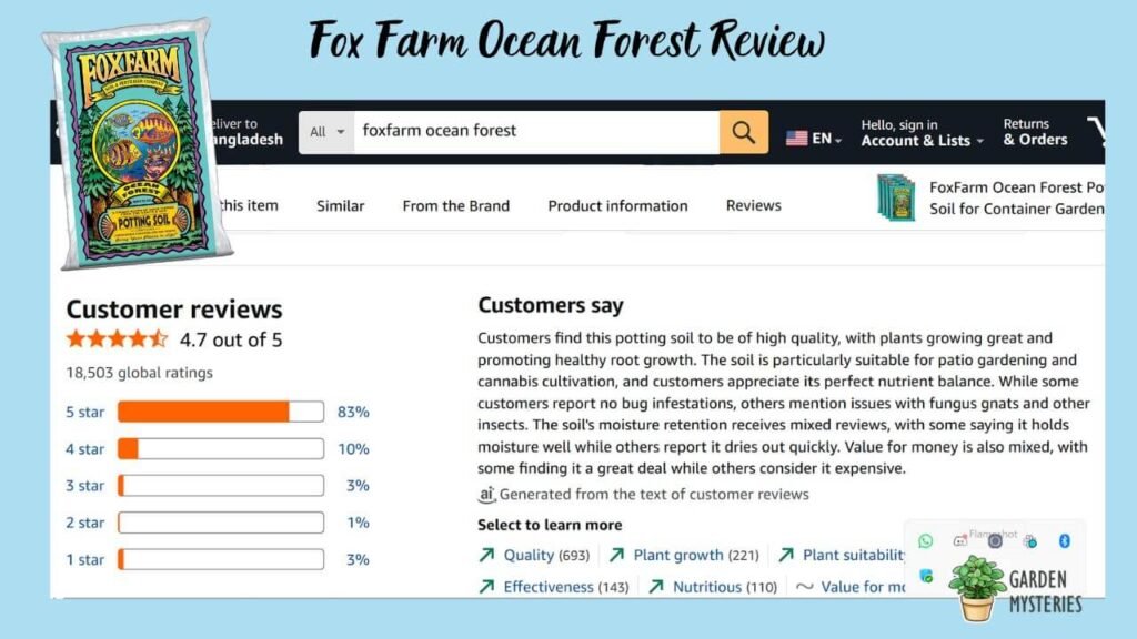Fox Farm Ocean Forest soil Review