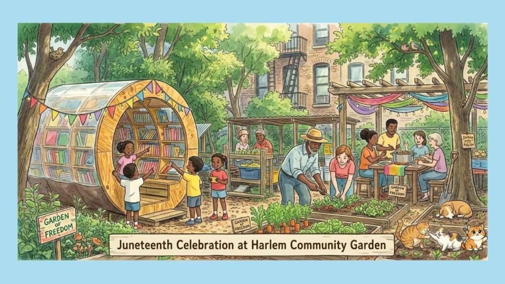 Juneteenth Celebration at Harlem Community Garden