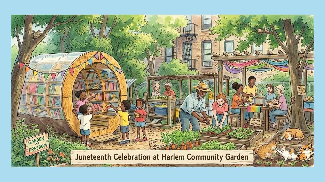 Juneteenth Celebration at Harlem Community Garden