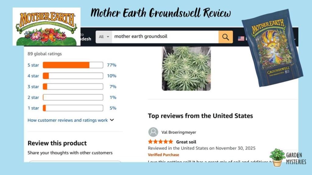 Mother Earth Groundswell soil mix Review