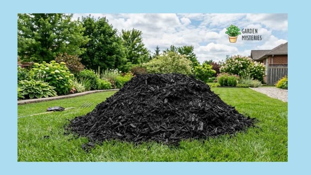 dark color mulch