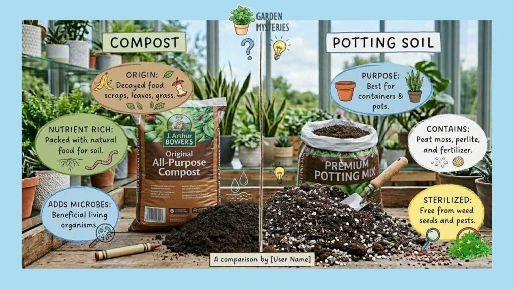 Compost versus Potting Soil