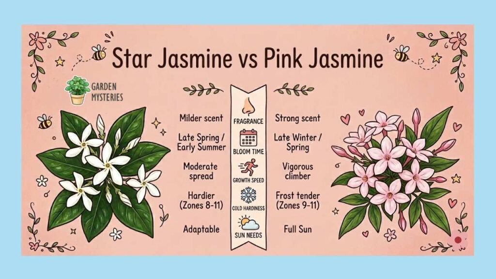 Star Jasmine versus Pink Jasmine