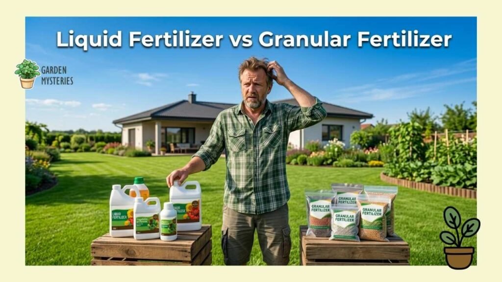 liquid fertilizer vs granular fertilizer comparison for vegetable gardens
