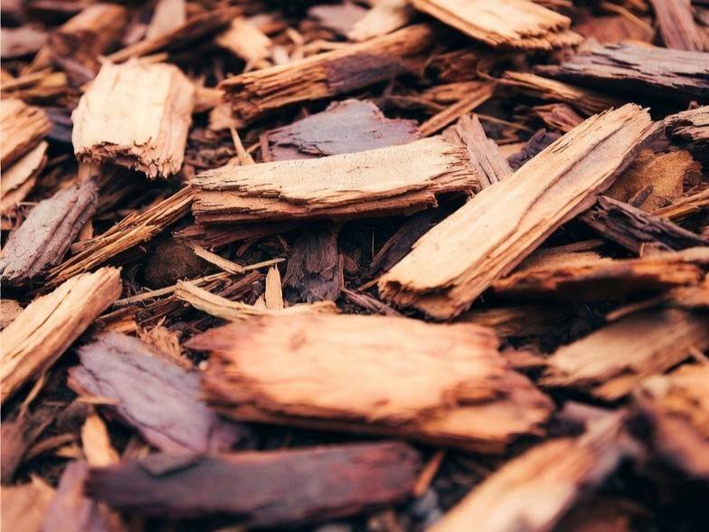 wood chip based mulch