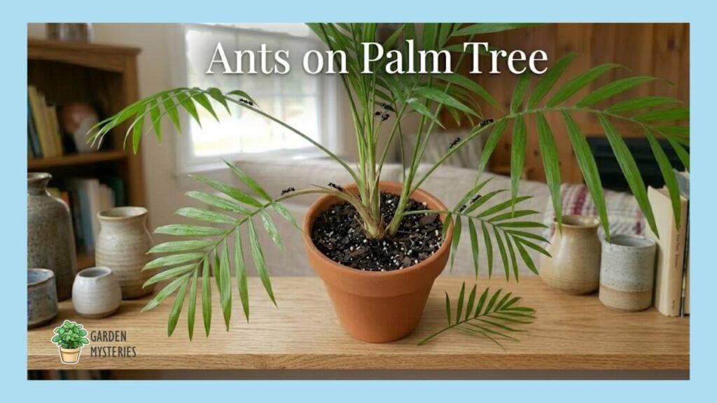 Ants on Palm Tree