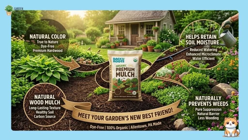 mulch from Back to the Rootsย