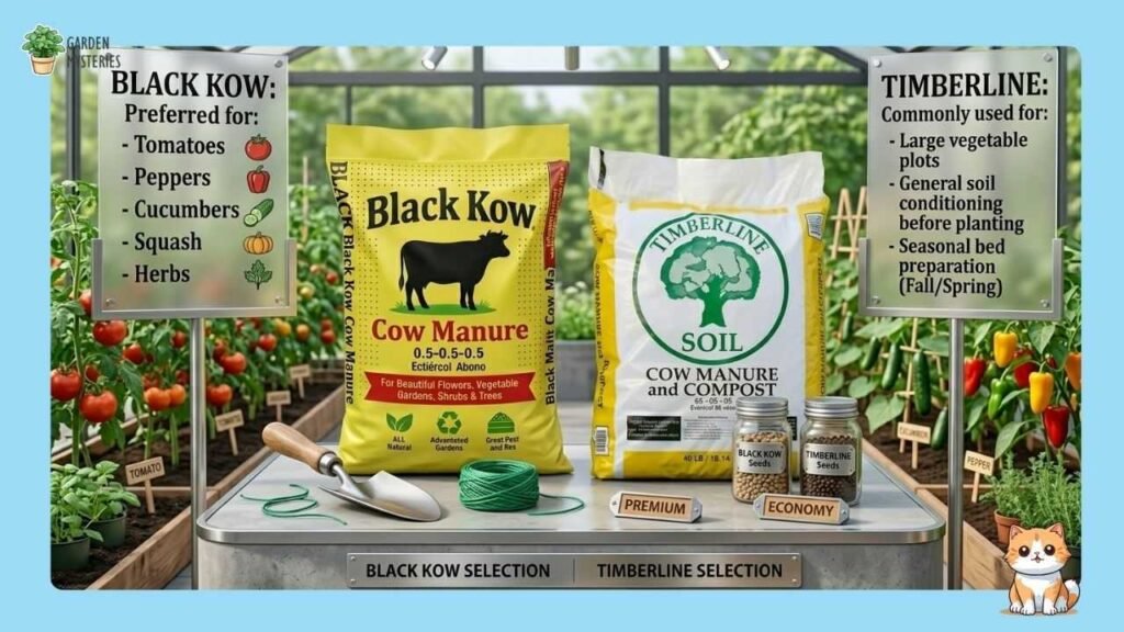 Black Kow Vs Timberline for Vegetable Plantsย