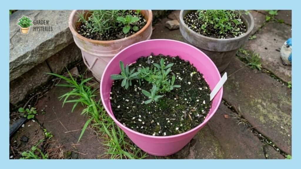 Lavender plant on Cactus Soil