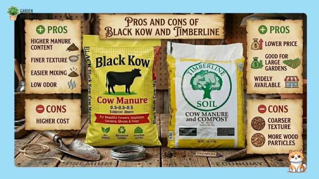Pros and Cons of Black Kow and Timberline