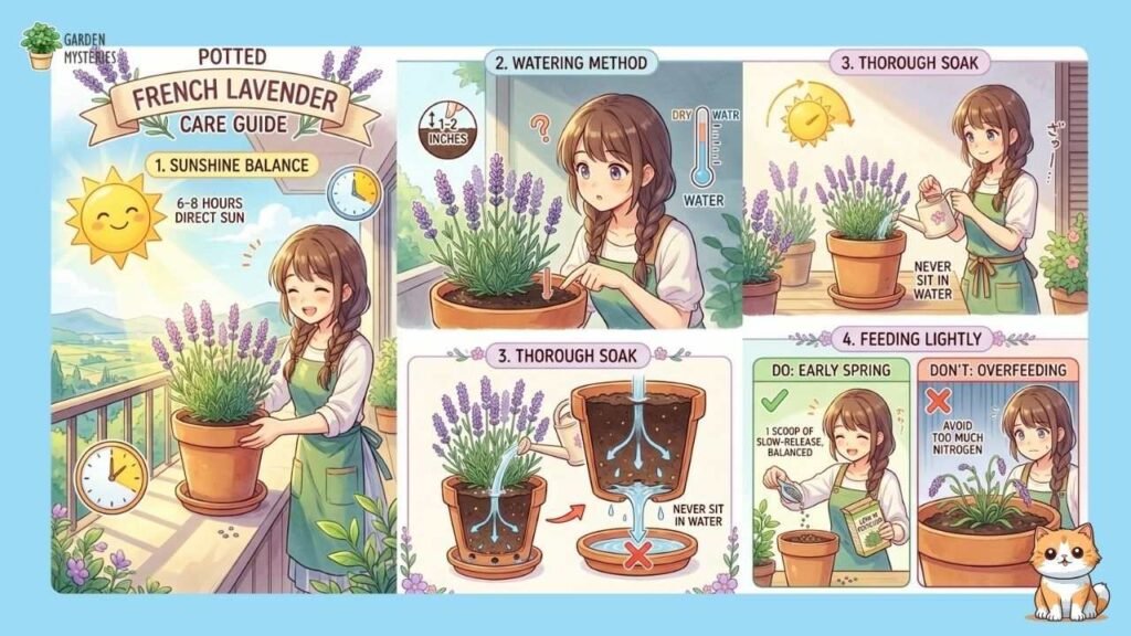 Growing French Lavender in Pots