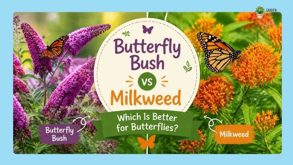 butterfly bush vs milkweed