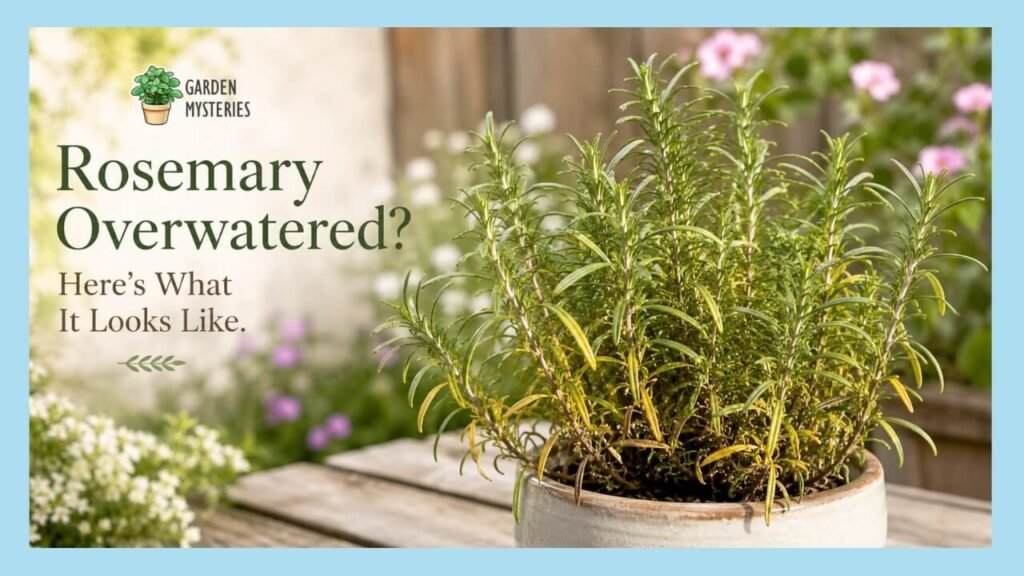 Overwatered Rosemary Plant