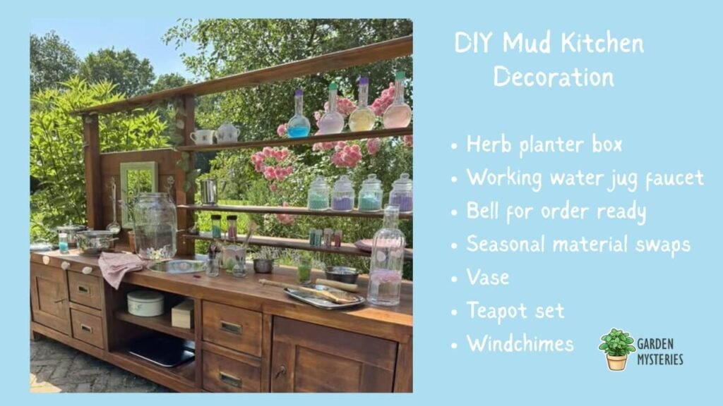 DIY Mud Kitchen Decoration